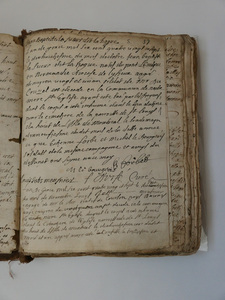 F. D'Urf&eacute; register, page 01