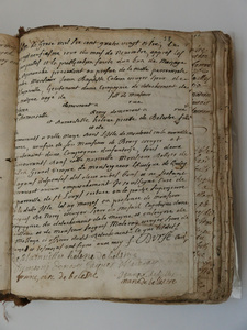 F. D'Urf&eacute; register, page 01
