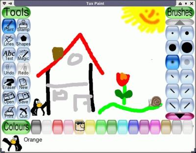 Where can you find Tux Paint games for kids?